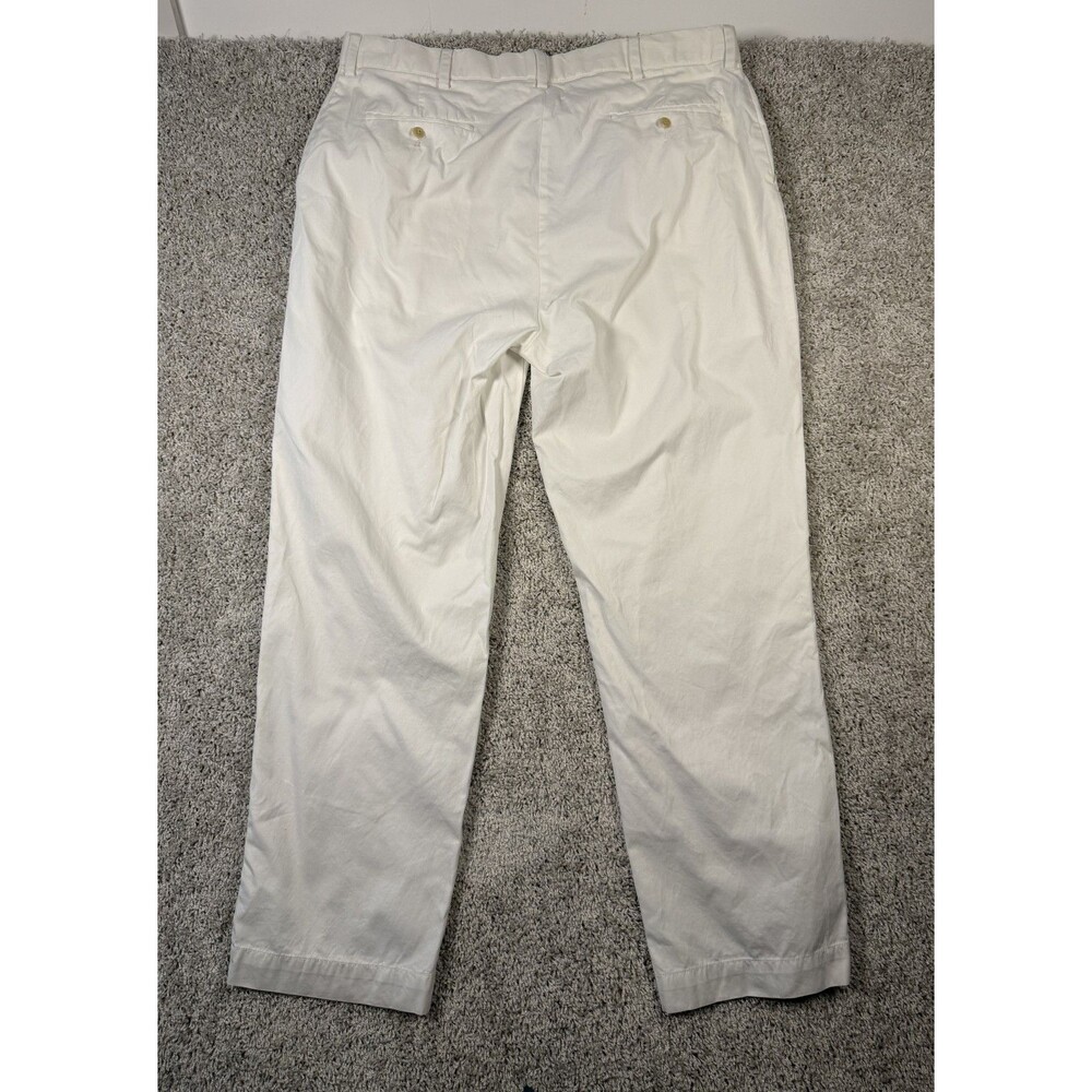 Polo Ralph Lauren Men's 38x31 White Chino Pants 100% Cotton Straight Leg Classic - Picture 6 of 10